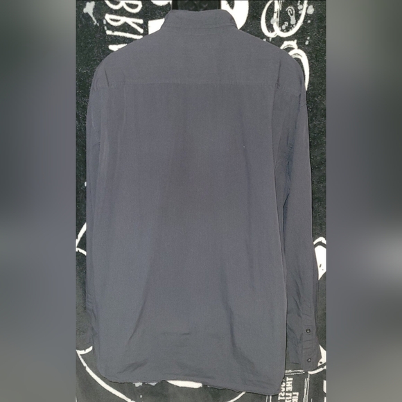 Ecko Unltd.-Black Pinstripe Button Up-Size 3XL - Picture 3 of 5